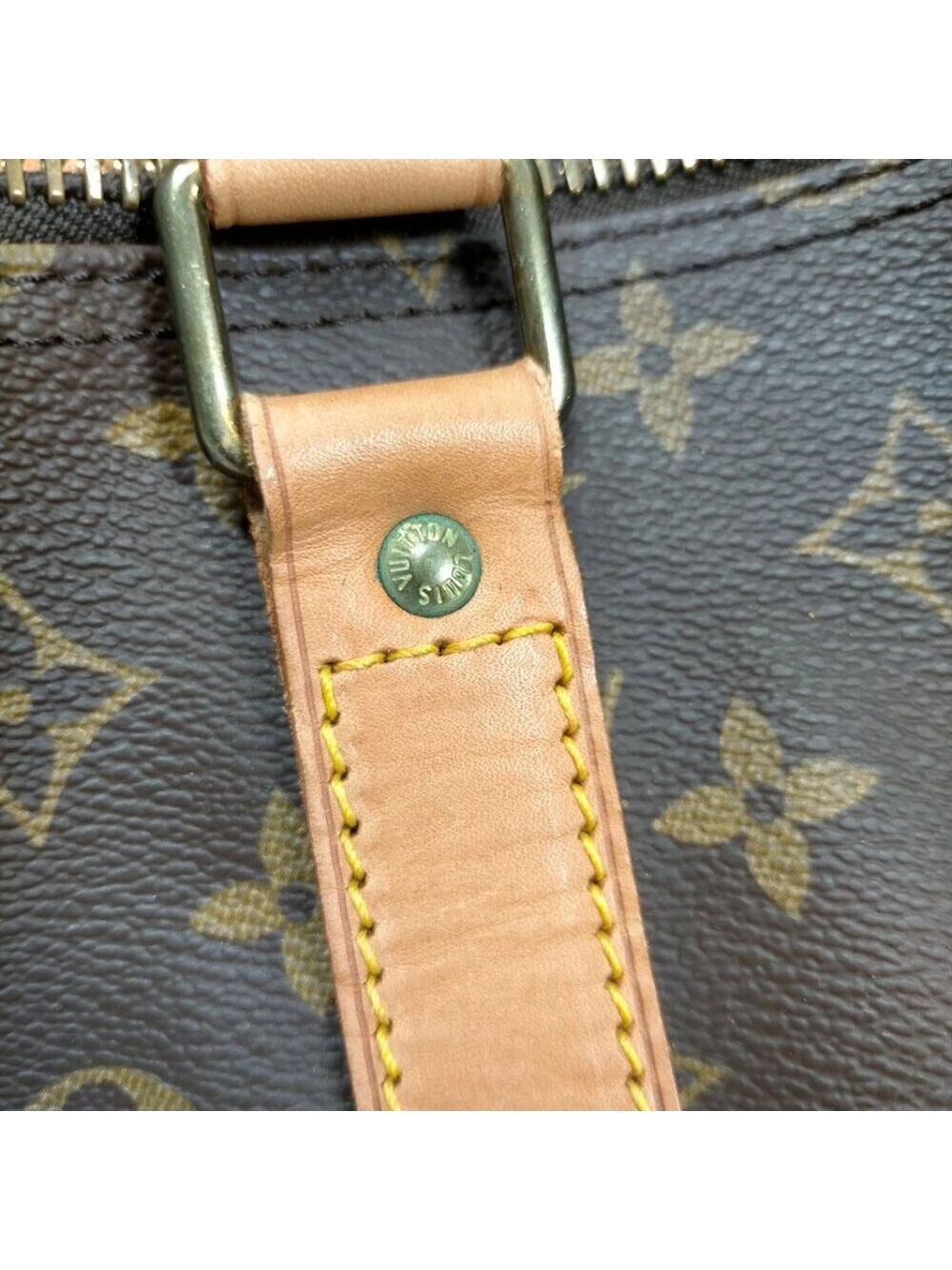 Louis Vuitton LV Boston Bag Keepall Bandouliere 60 Brown Monogram 630-052525 - Picture 8 of 13